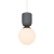 Lampa wisząca jasnobrązowa + klosz biały Sadie NO2512603018 - Nordlux